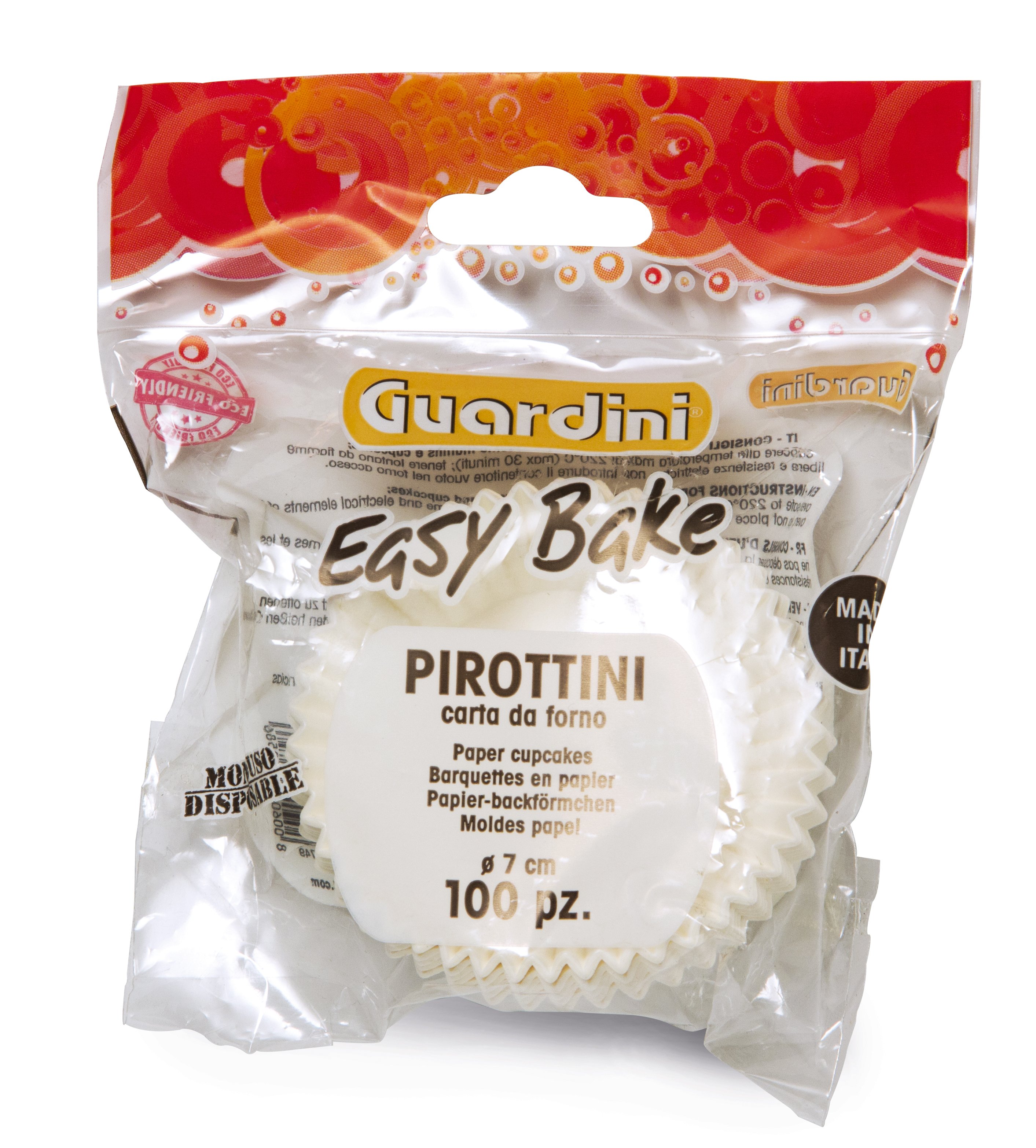 Guardini Pirottini carta forno bianchi 7 cm 100 pz
