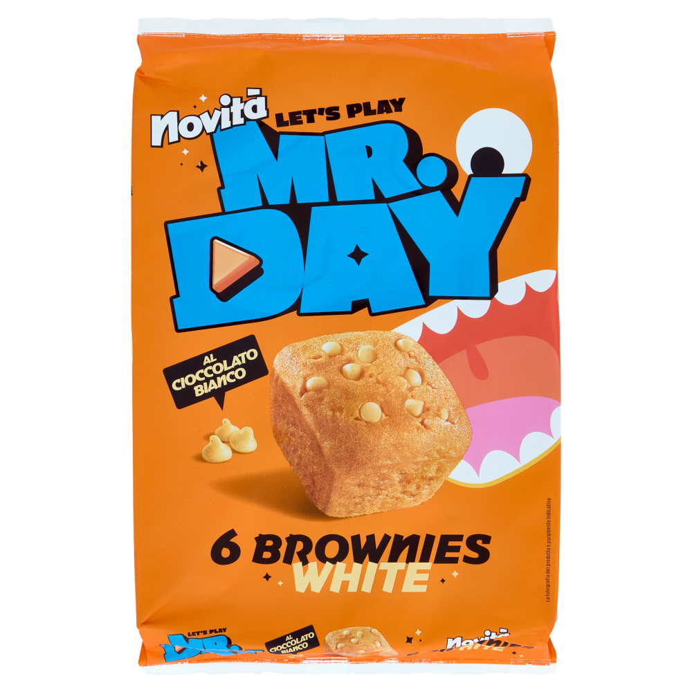 Mr.Day 6 Brownies White al Cioccolato Bianco 6 x 35 g