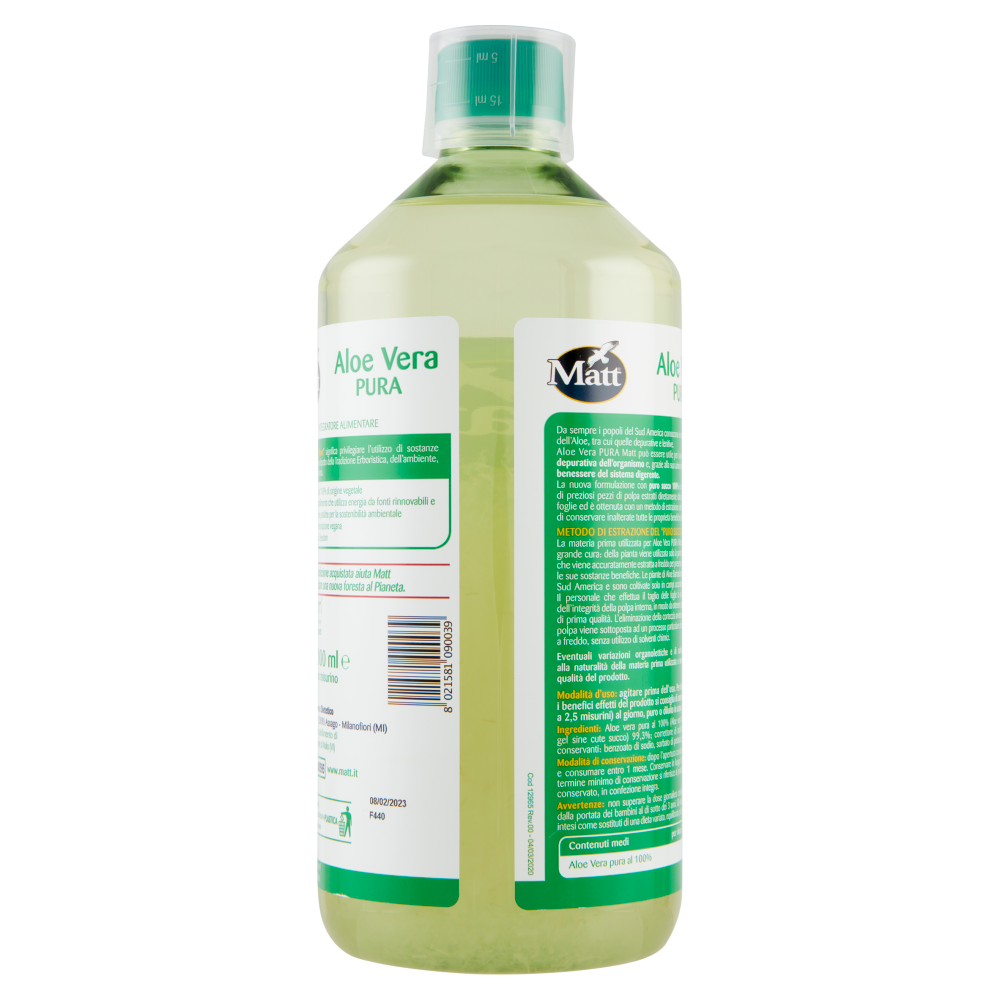 Matt Erboristeria Aloe Vera Pura Depurativo 1000 ml