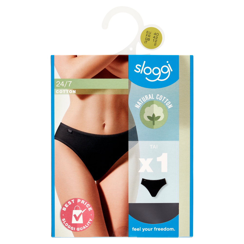 sloggi 24/7 Cotton Tai tg. 2 Black 1 pz