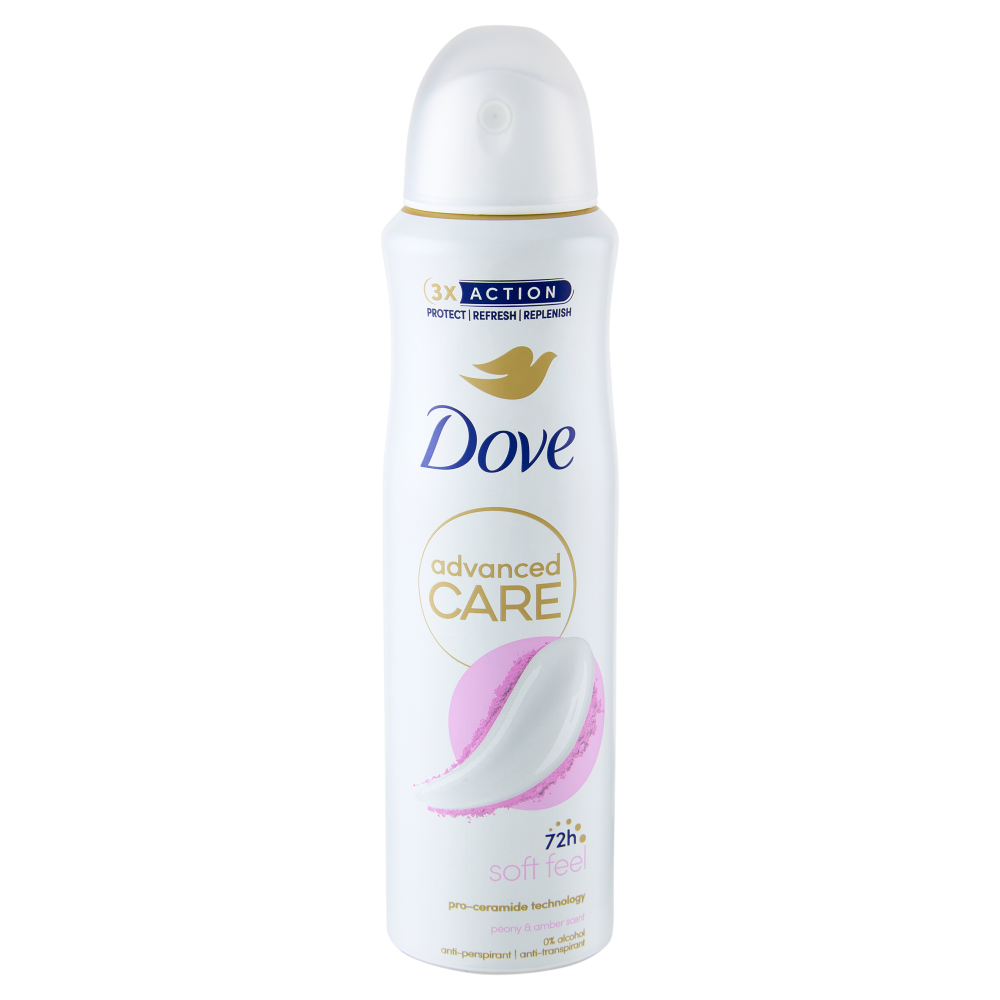 Dove advanced Care soft feel peony & amber scent anti-perspirant 150 ml