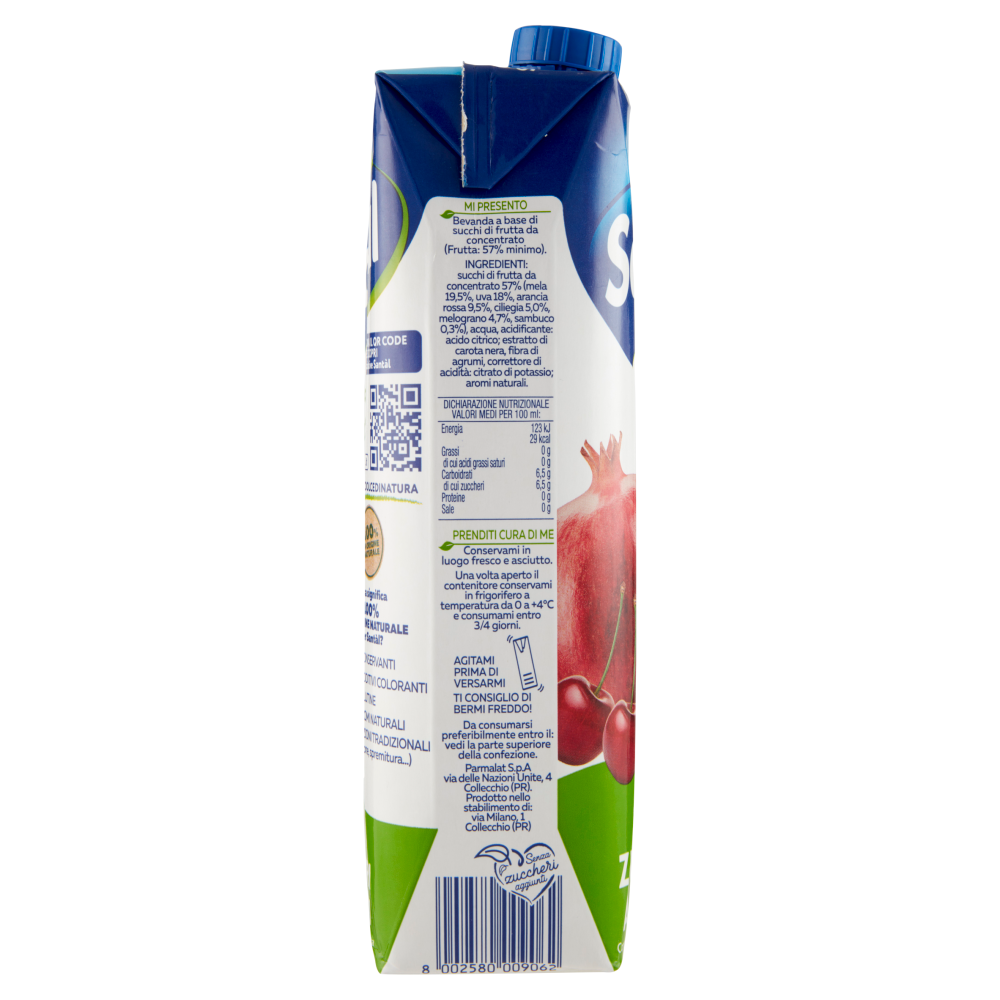 Sant&agrave;l Dolce di Natura frutti rossi Senza Zuccheri Aggiunti 1000 ml