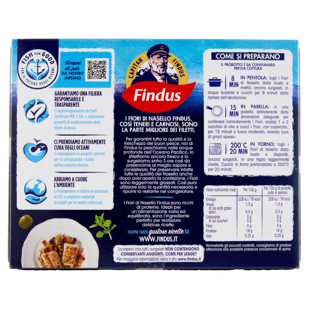 Capitan Findus 5 Fiori Di Nasello 250 g