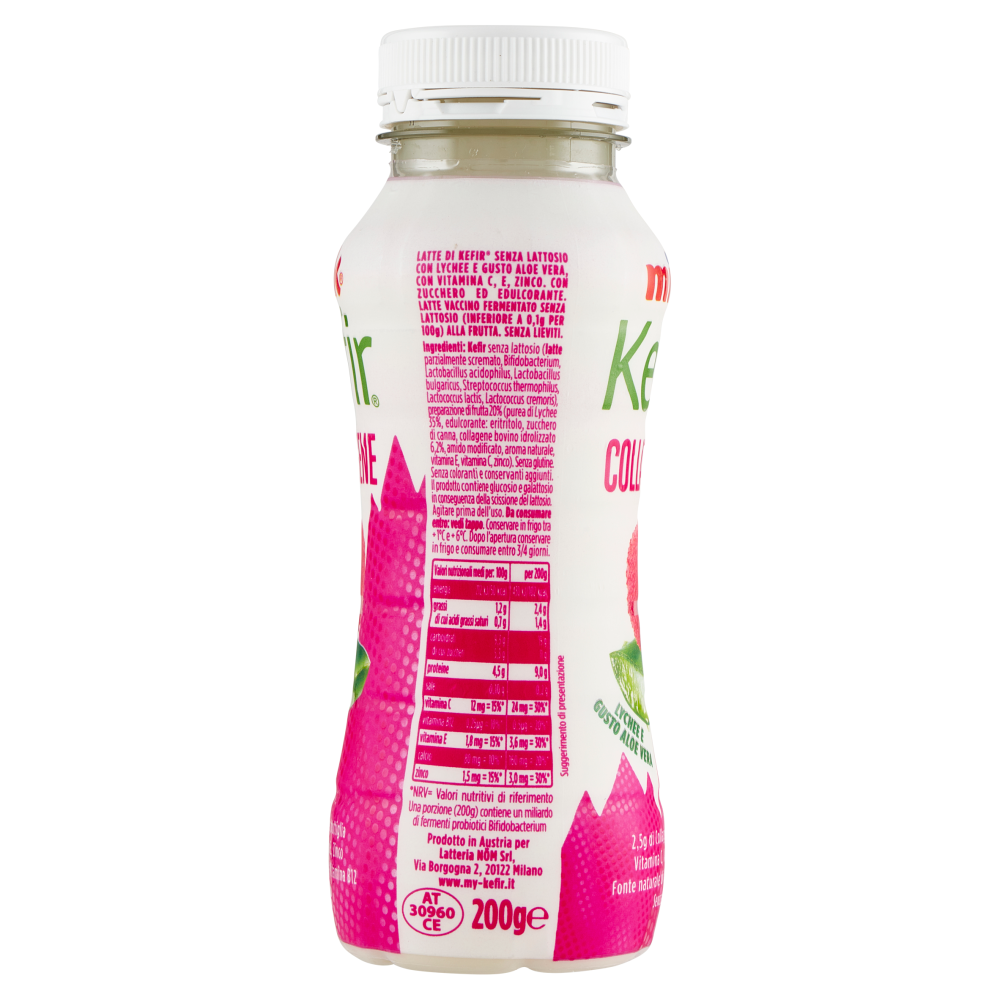 Milk Kefir Collagene Lychee e Gusto Aloe Vera 200 g