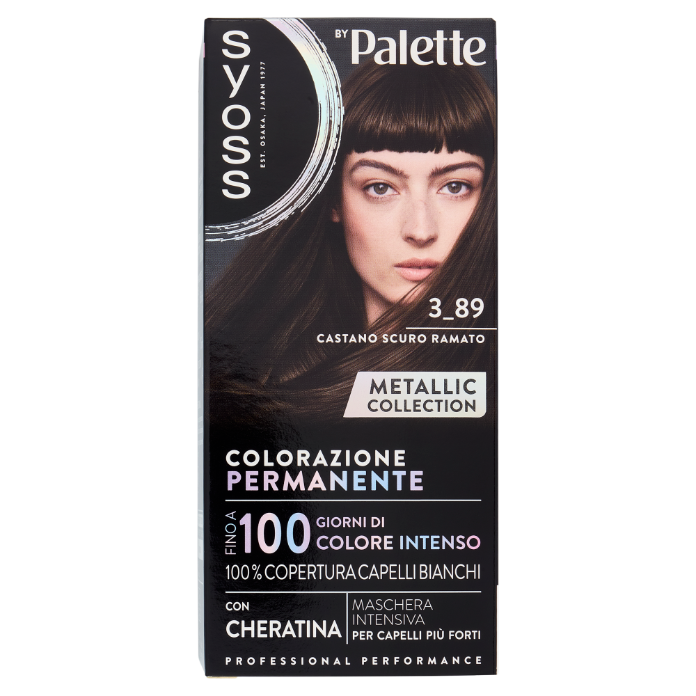 Syoss By Palette Colorazione Permanente 3_89 Castano Scuro Ramato