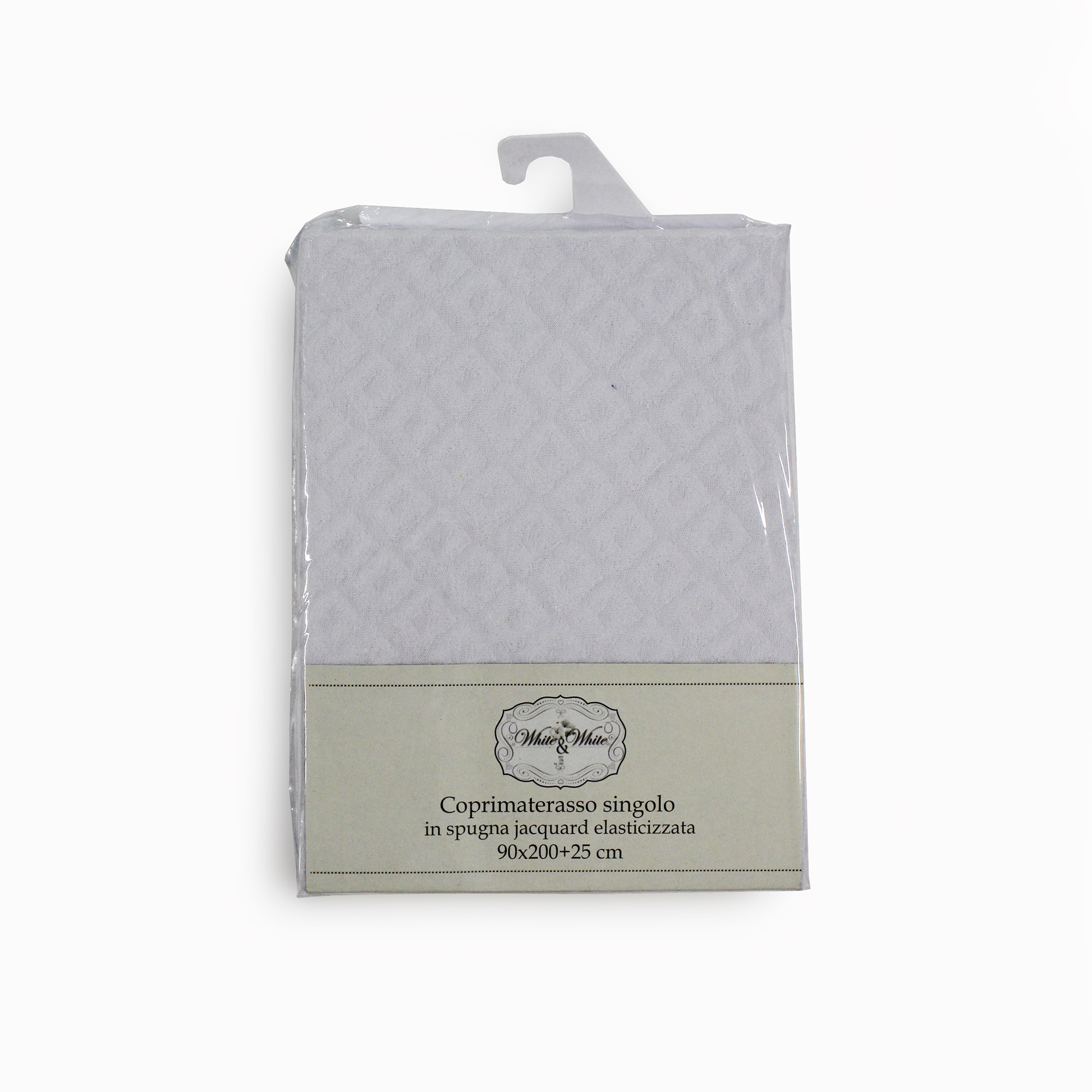 TESS White & White Coprimaterasso singolo