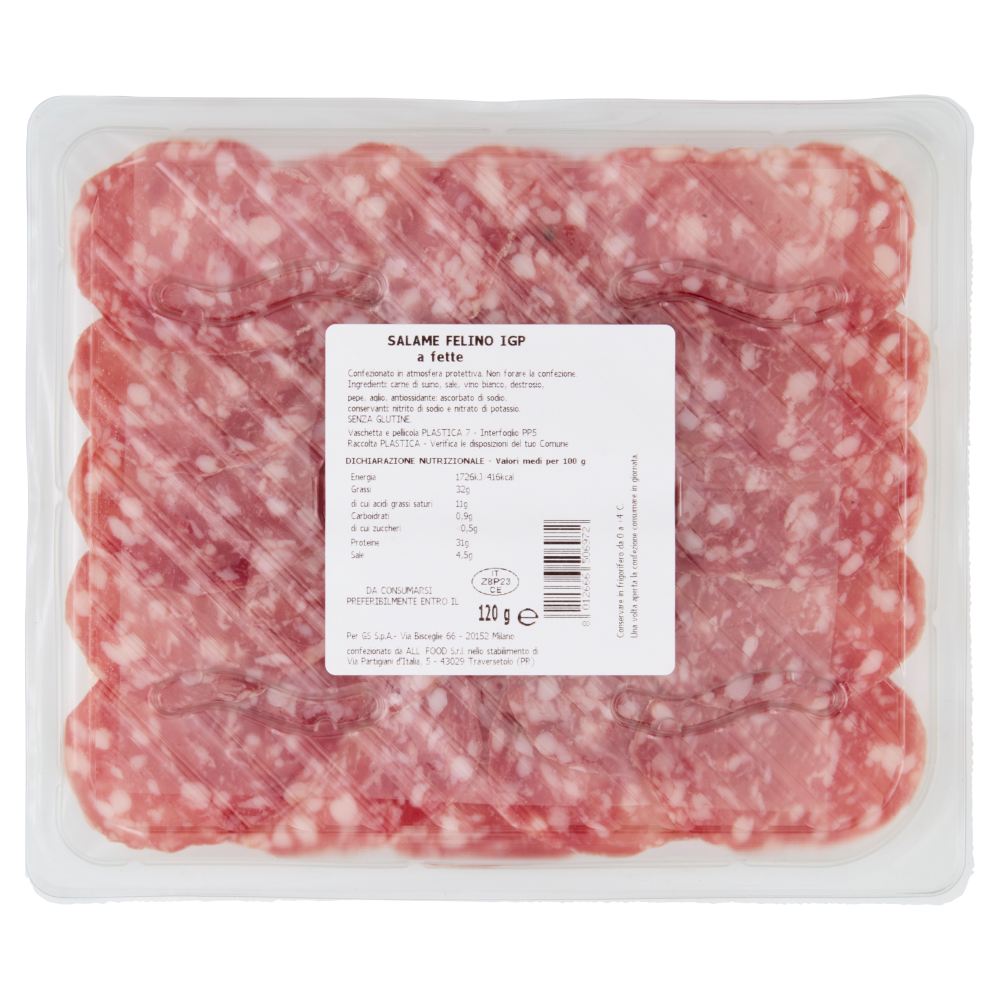 Terre d'Italia Salame Felino IGP 120 g