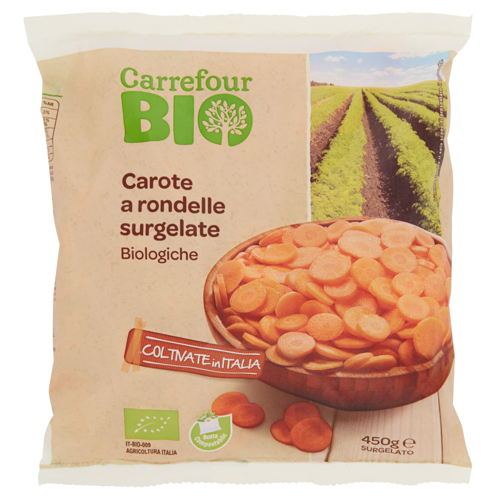Carrefour Bio Carote a rondelle surgelate Biologiche 450 g