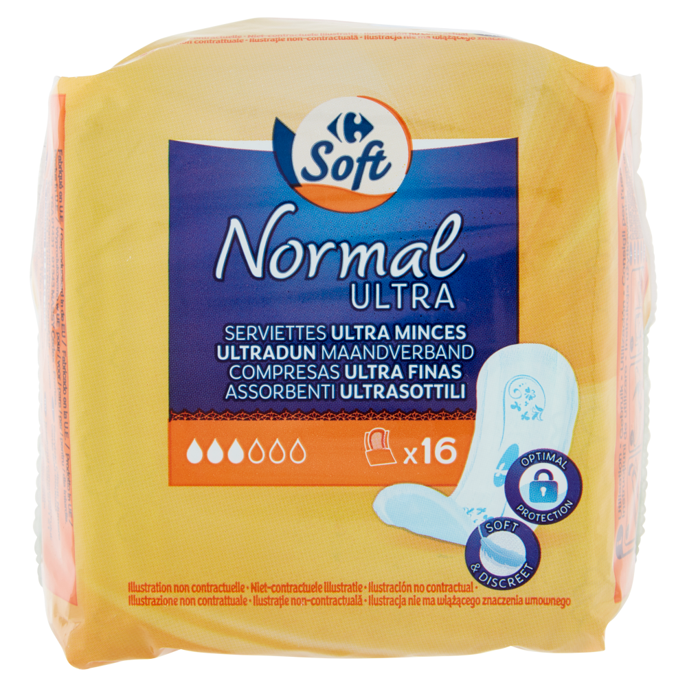 Carrefour Soft Normal Ultra Assorbenti Ultrasottili 16 pz