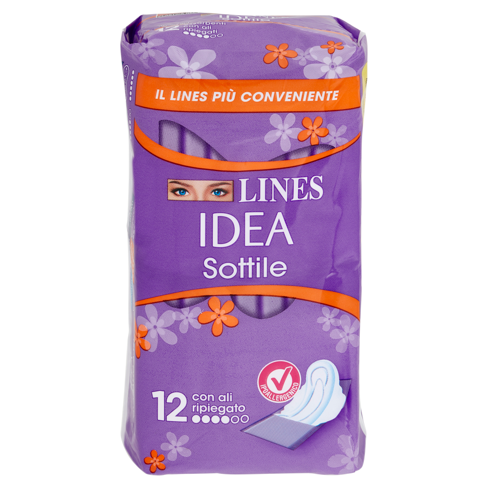 Lines Idea Sottile con ali ripiegato 12 pz
