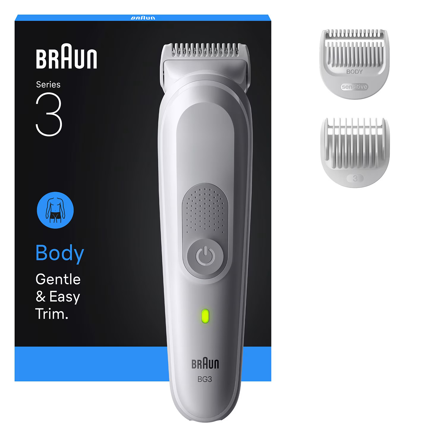 Braun Series 3 BG3530 rasoio elettrico / regolabarba / tagliabasette Grigio