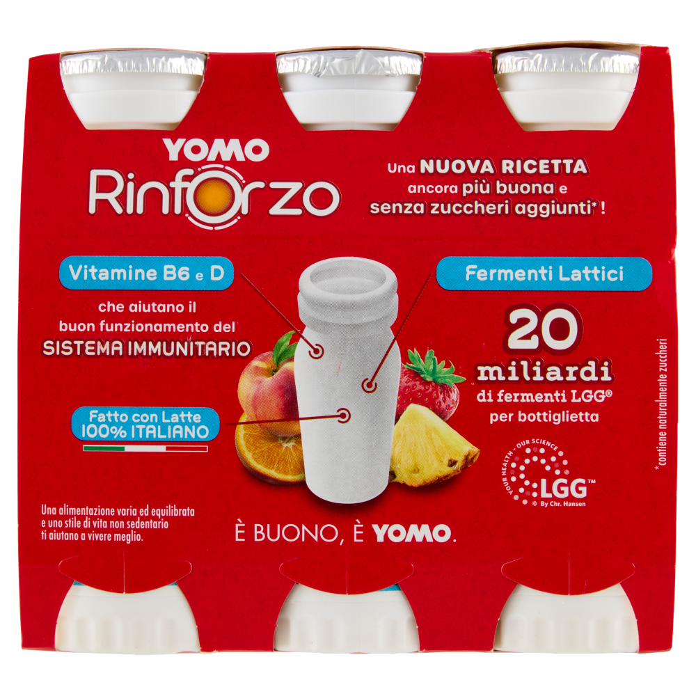 Yomo Rinforzo MultifruttiSenza Zuccheri Aggiunti* 6 x 90 g