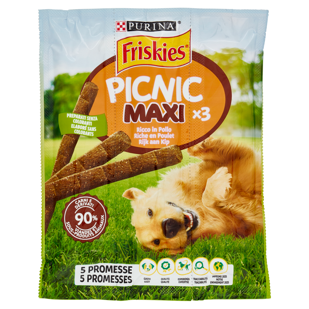 PURINA FRISKIES Picnic Maxi Pollo 3 snacks 45 g