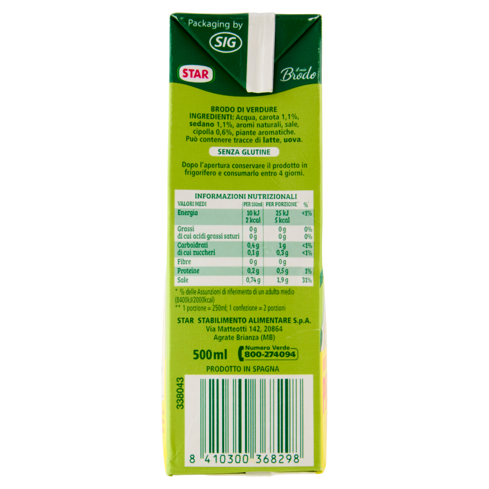 Star il mio Brodo di Verdure 500 ml