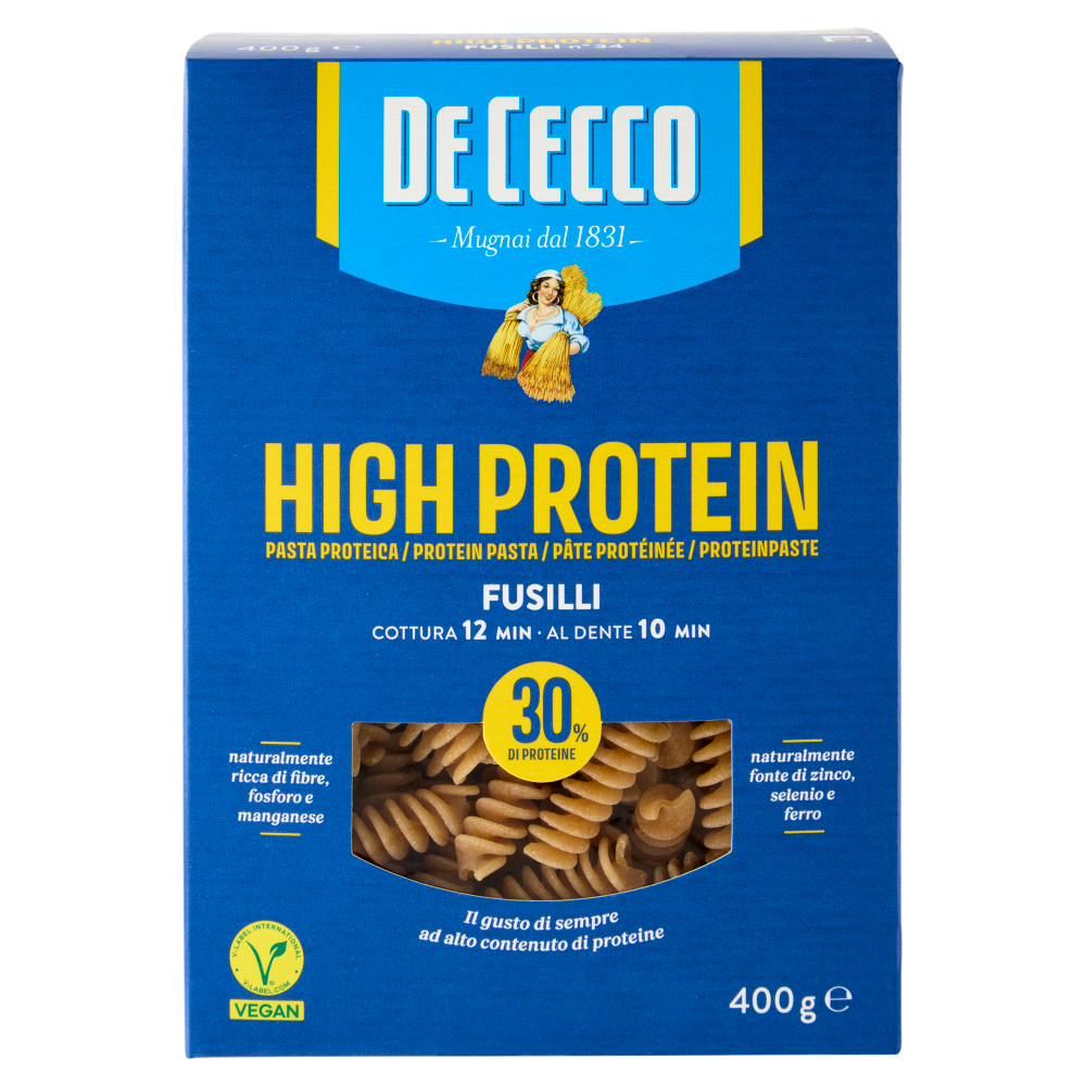 PDe Cecco High Protein Fusilli n° 34 400 g