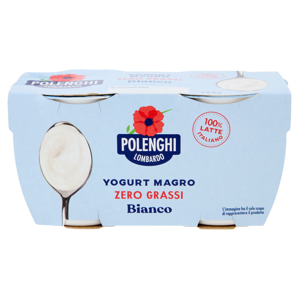 Polenghi Lombardo Yogurt Magro Zero Grassi Bianco 2 x 125 g