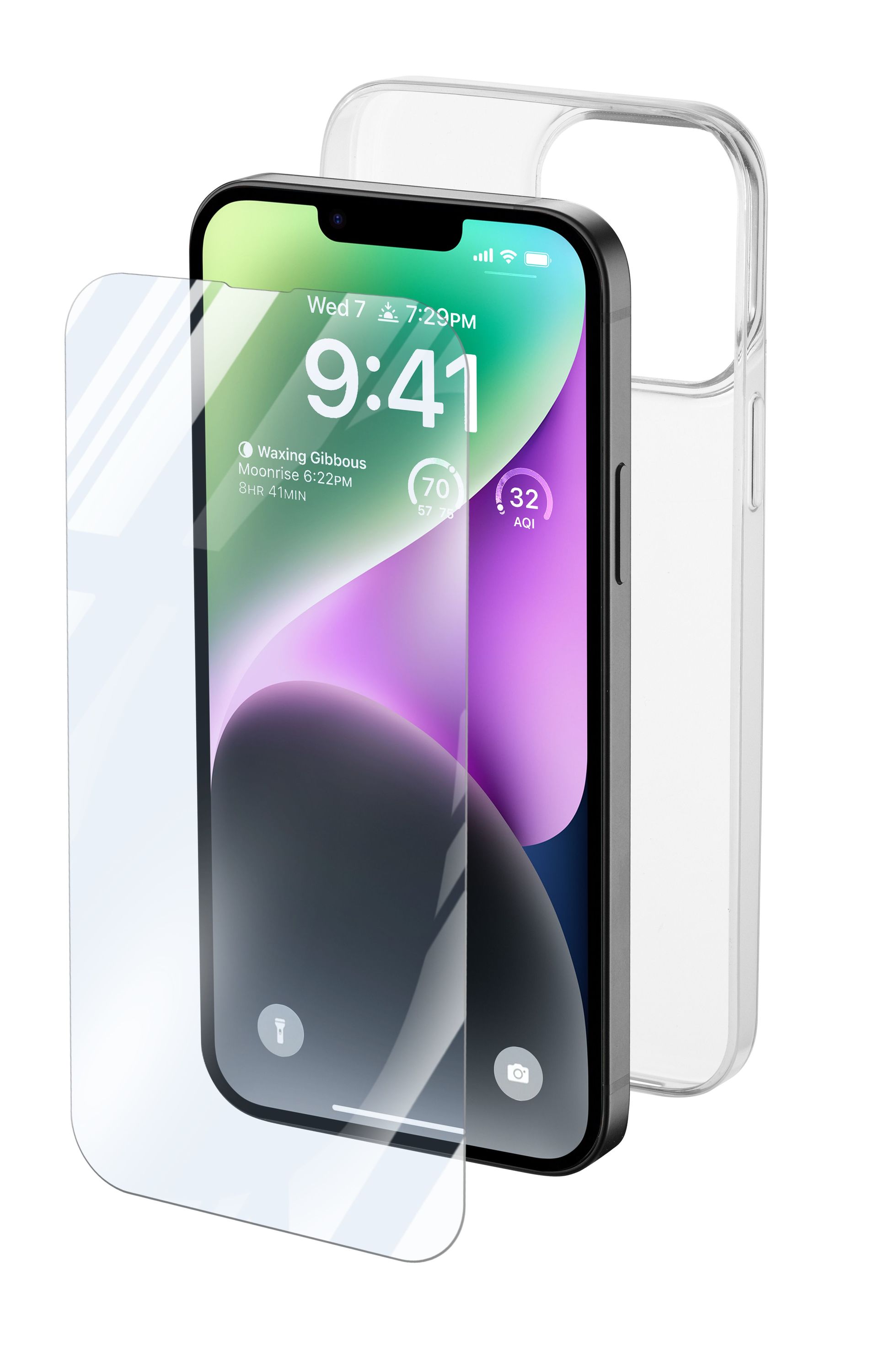 Cellularline Protection Kit - iPhone 14 Kit di accessori per la protezione dello smartphone