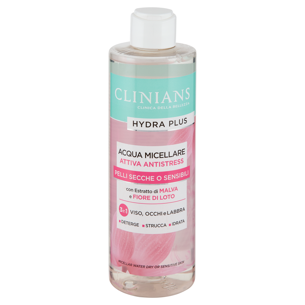Clinians Hydra Plus Acqua Micellare Attiva Antistress 400 mL