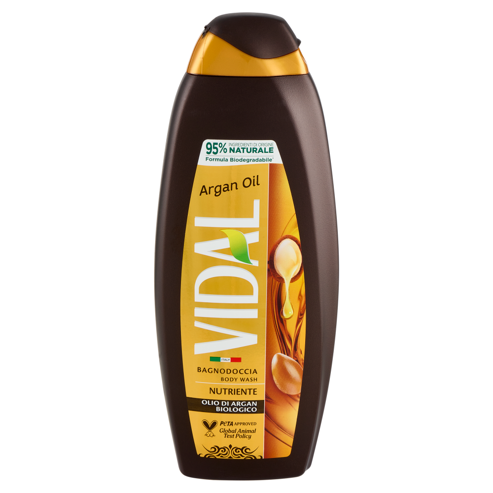 Vidal Argan Oil Bagnodoccia Nutriente Olio di Argan Biologico 600 ml