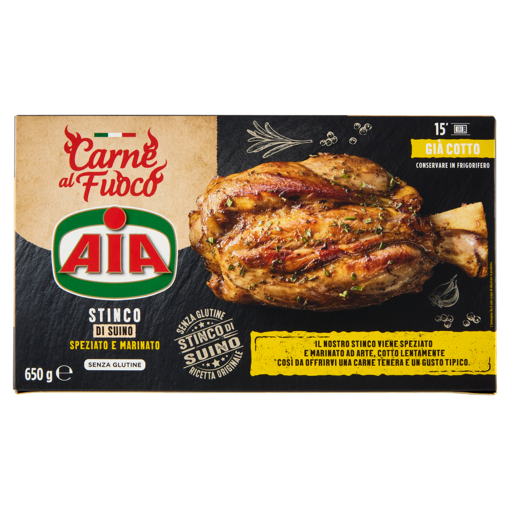 Aia Carne al Fuoco Stinco di Suino Speziato e Marinato 650 g