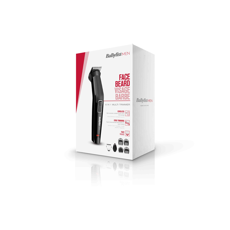 BaByliss MT725E regolabarba Batteria 3 7 mm Nero