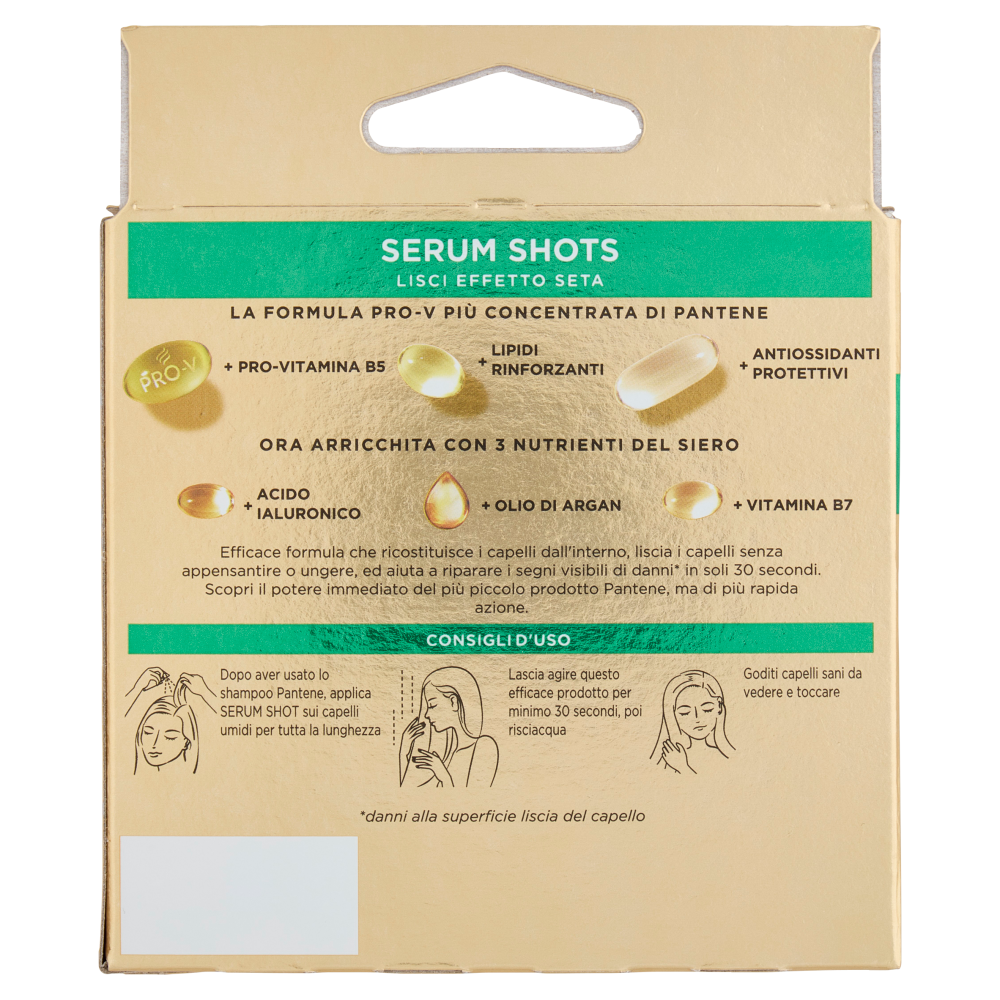 Pantene Pro-V Lisci Effetto Seta Serum Shots Active Nutri-Plex 3 x 15 ml