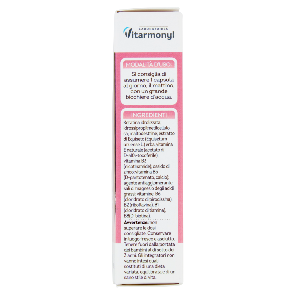 Laboratoires Vitarmonyl Keratina Capelli e Unghie Forza e lucentezza 30 Capsule 12,15 g