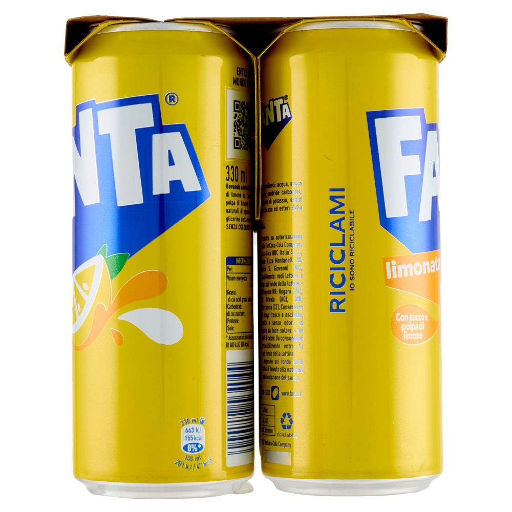 Fanta Lemon Sleek 6 x 33 cl