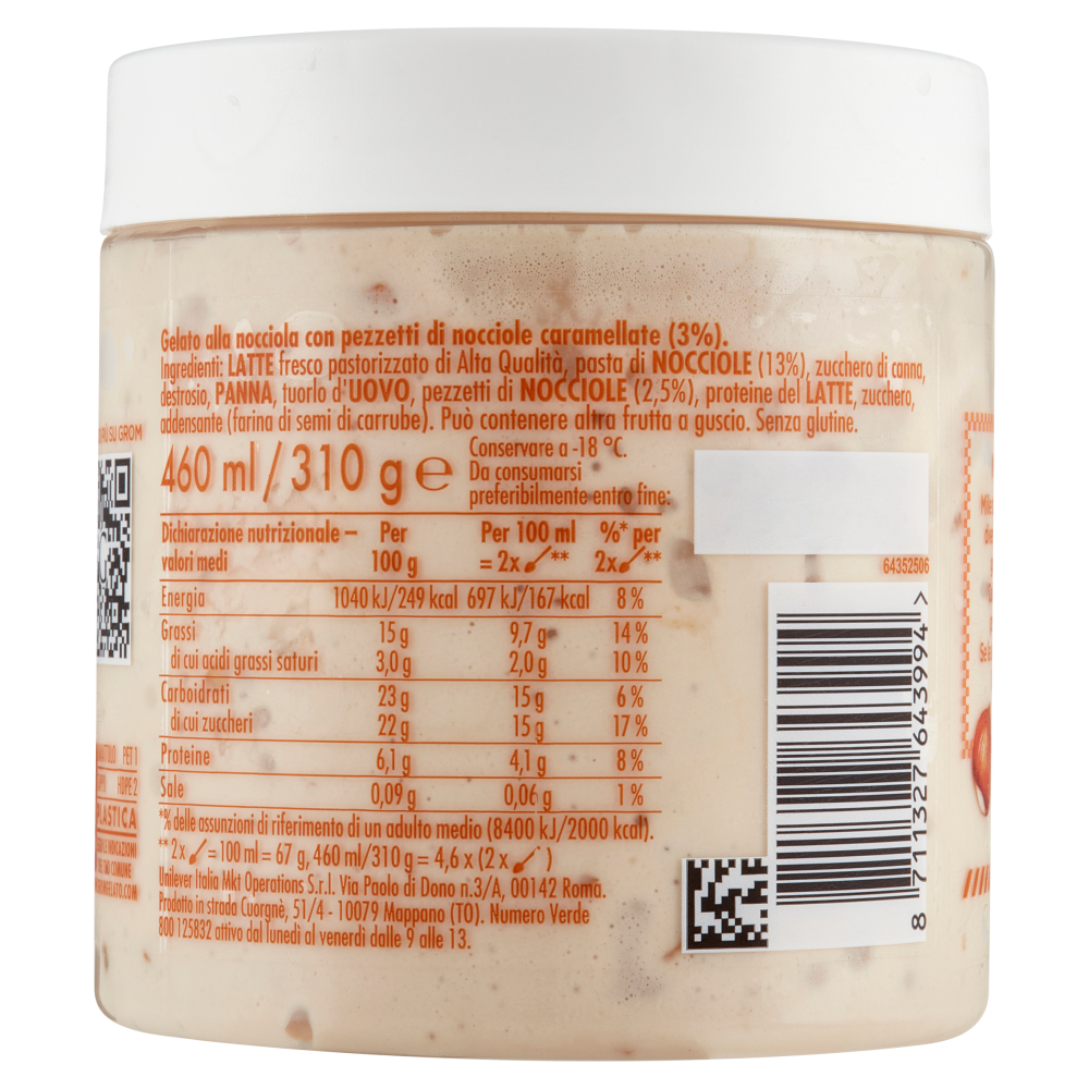 Grom Nocciola con Nocciole Italiane 310 g