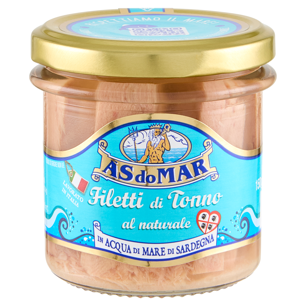 Asdomar Filetti di Tonno al naturale 150 g