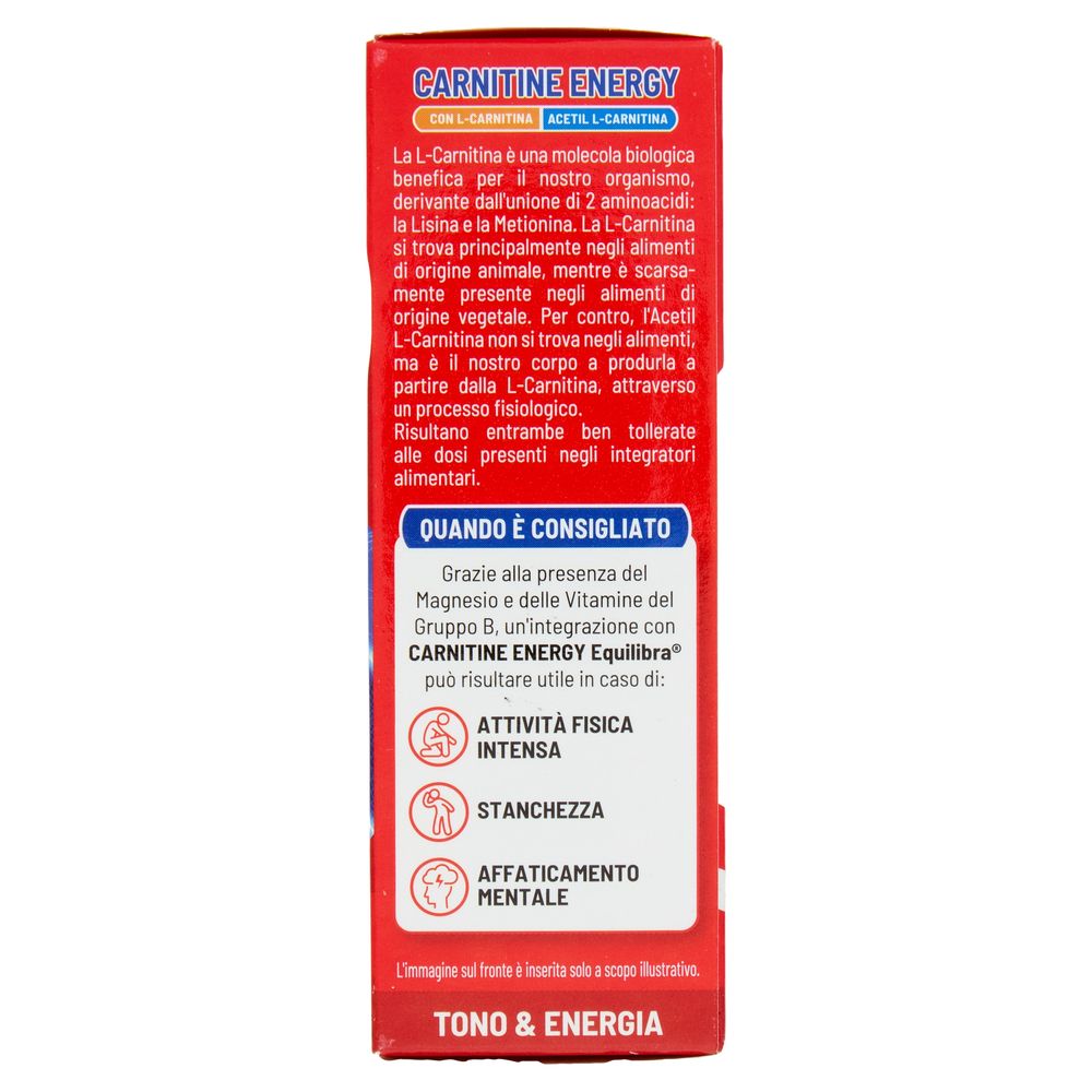 Equilibra Carnitine Energy Stanchezza Fisica e Mentale Bustine Monodose 12 x 6,5 g