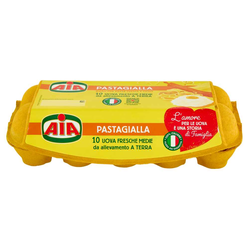 Aia Pastagialla 10 Uova Fresche Medie da allevamento a Terra 