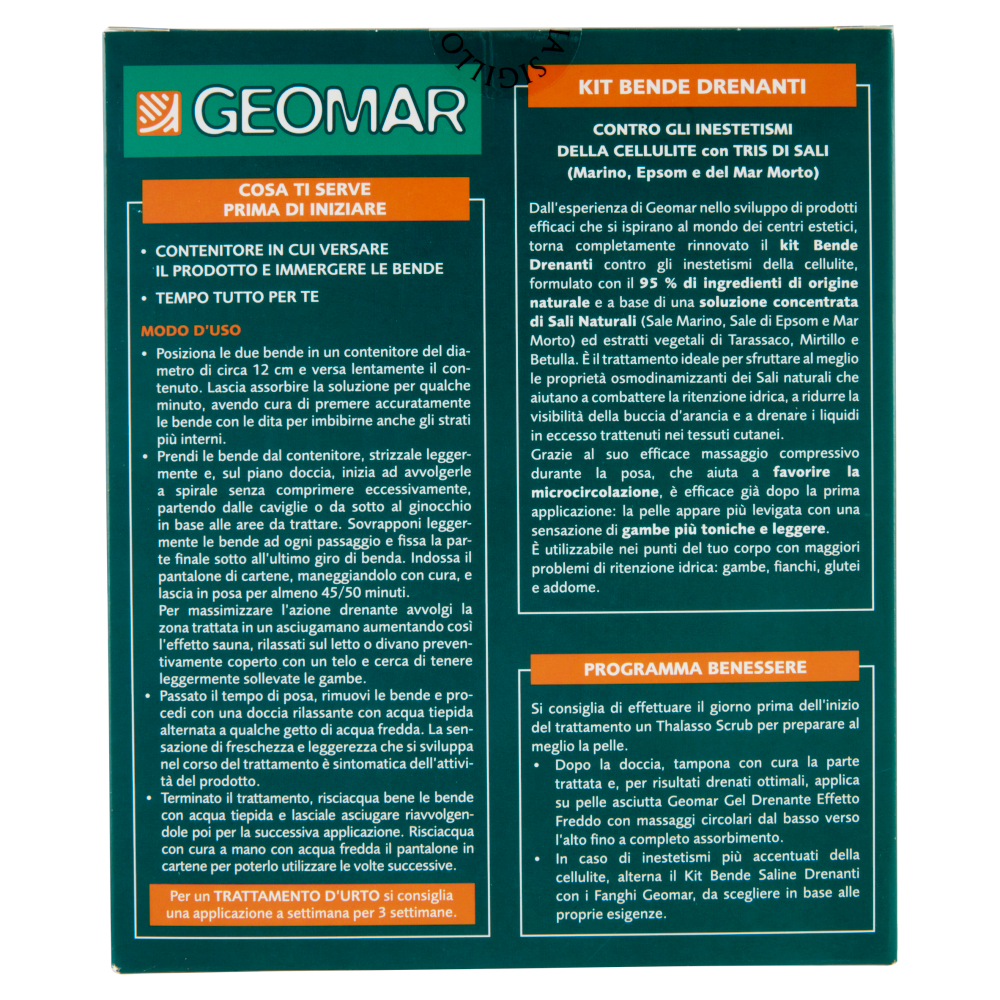Geomar Kit Bende Drenanti con Tris di Sali