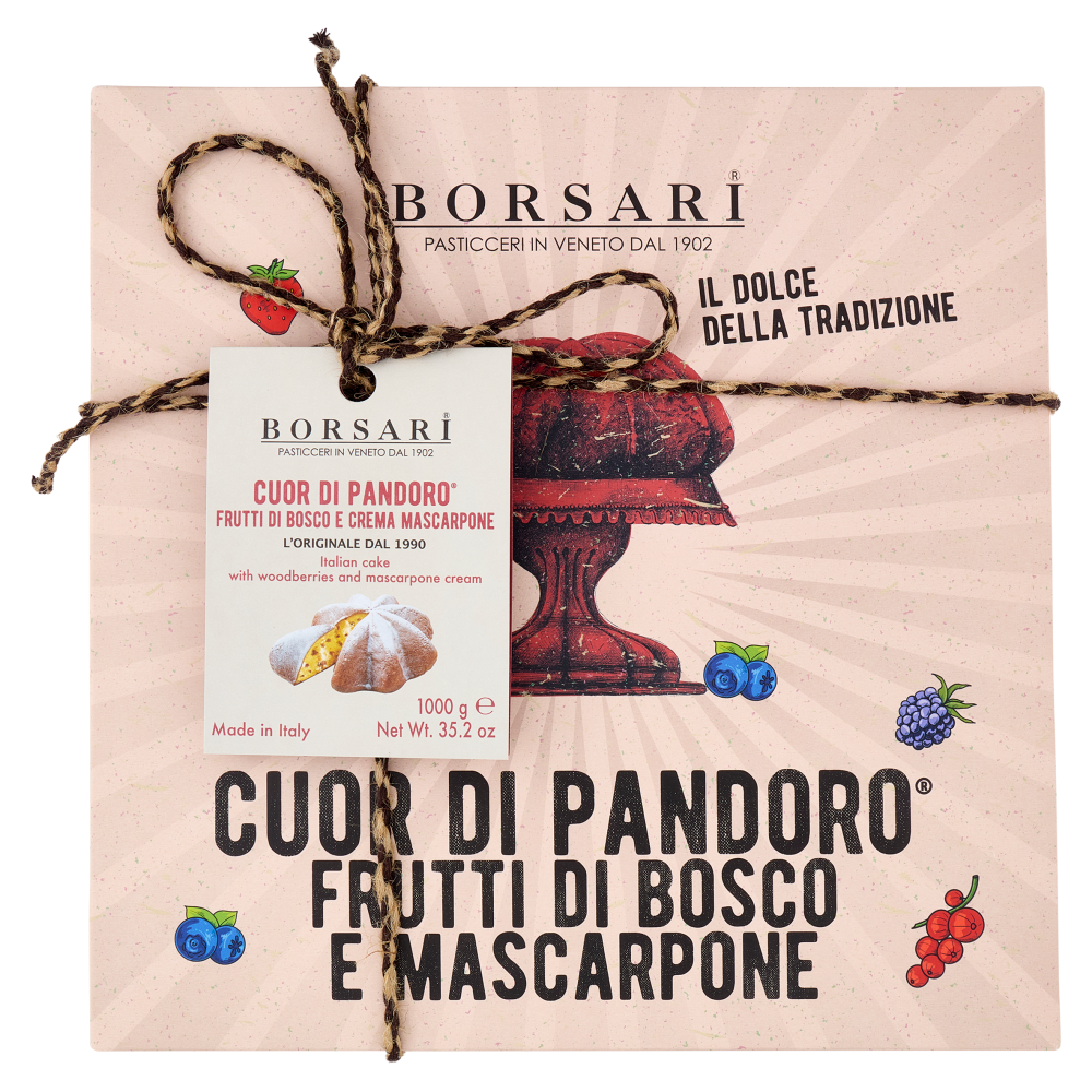 Borsari Cuor di Pandoro Frutti di Bosco e Mascarpone 1000 g