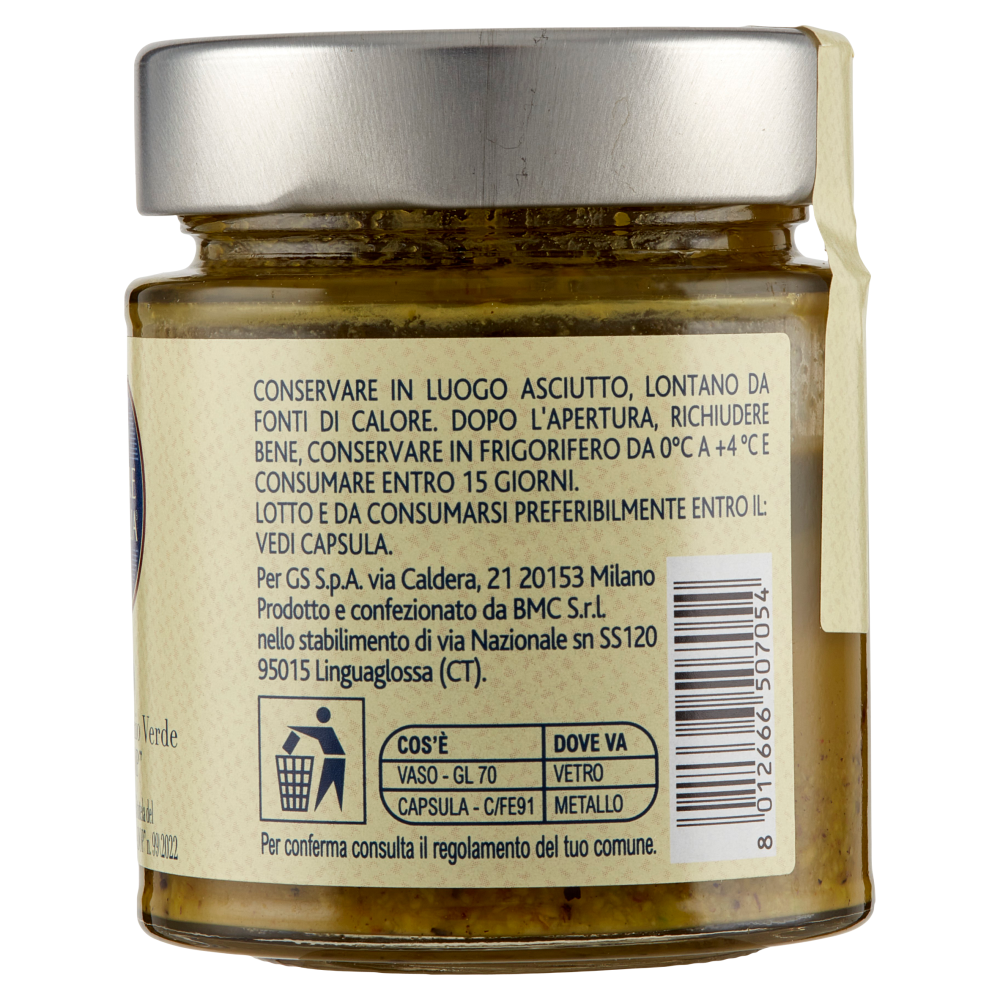 Terre d'Italia Pesto con "Pistacchio Verde di Bronte DOP" 120 g