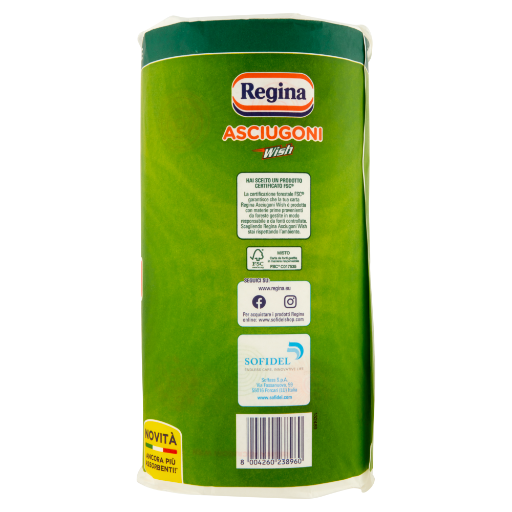 Regina Wish Carta Cucina - Confezione Da 24 Rotoli Eco-Friendly - Foto 13