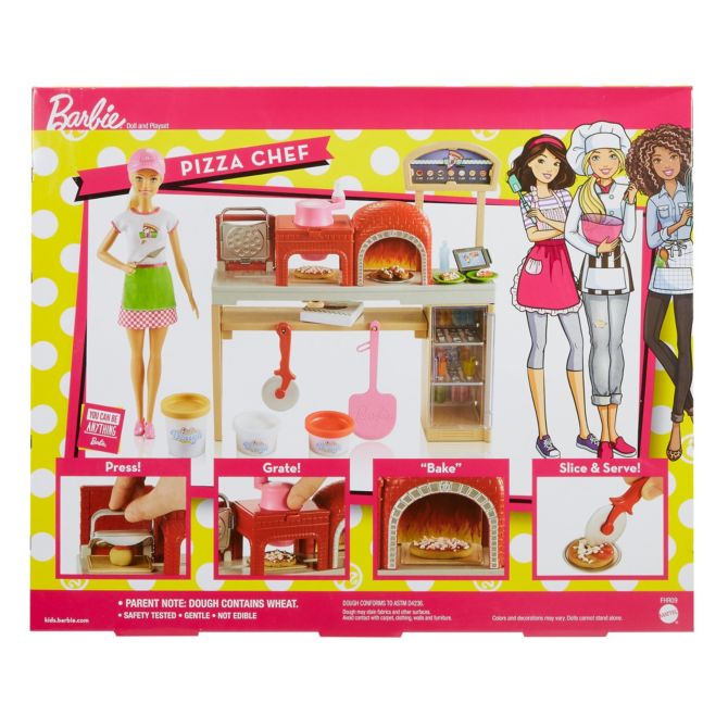 Barbie Pizza Chef Doll and Playset Carrefour