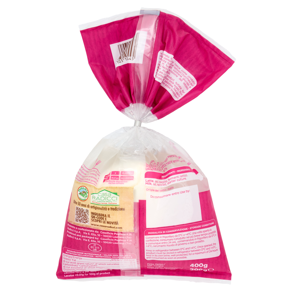 Caseificio Pugliese Fior di Latte Senza Lattosio 200 g