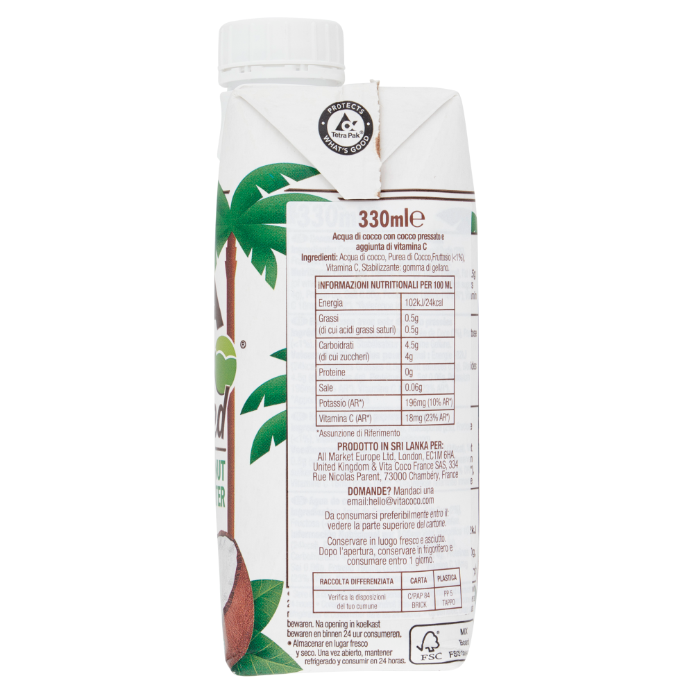 Vita Coco Pressed Coconut Water 330 ml