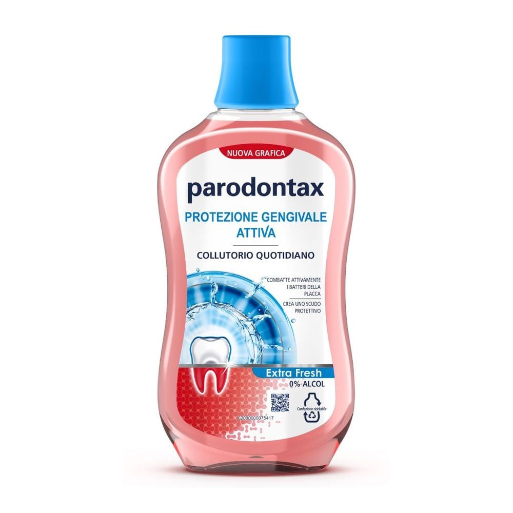  Parodontax Collutorio, Protezione Gengivale Attiva, Extra Fresh, 500ml