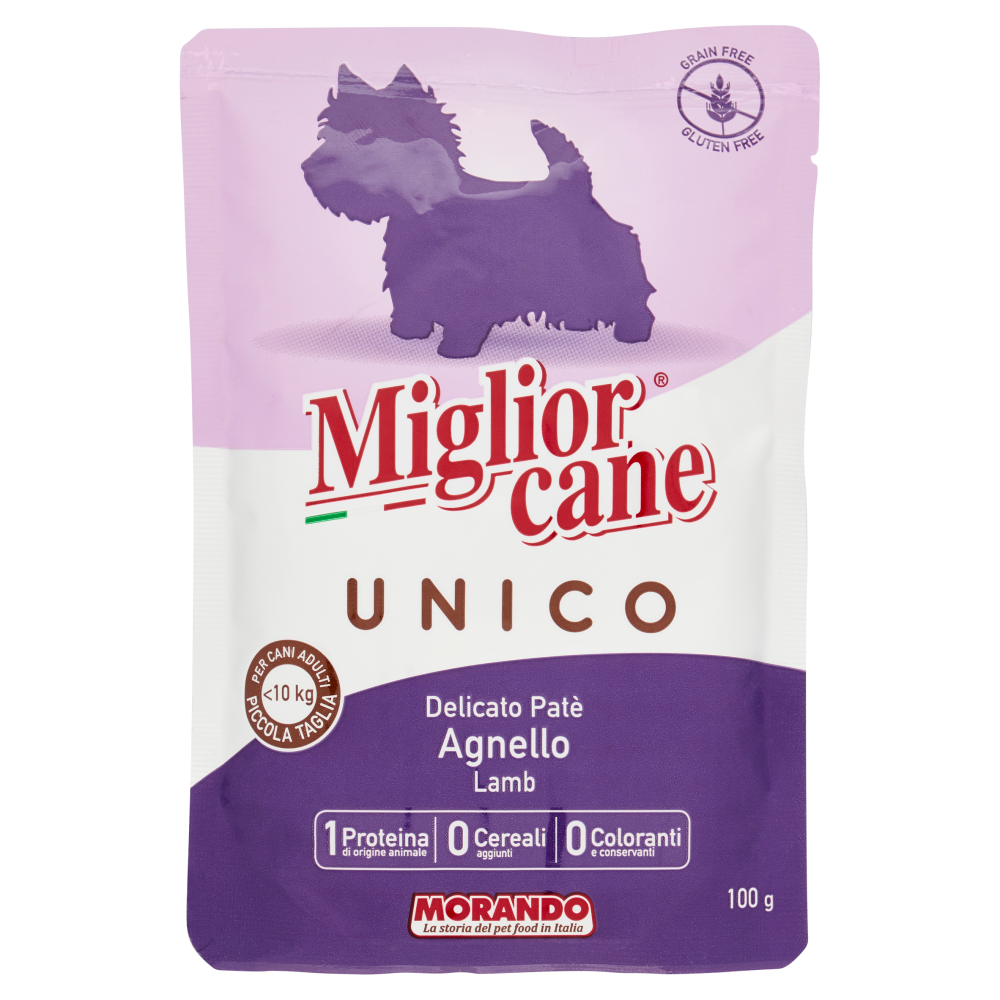 Migliorcane Unico Delicato Patè Agnello 100 g