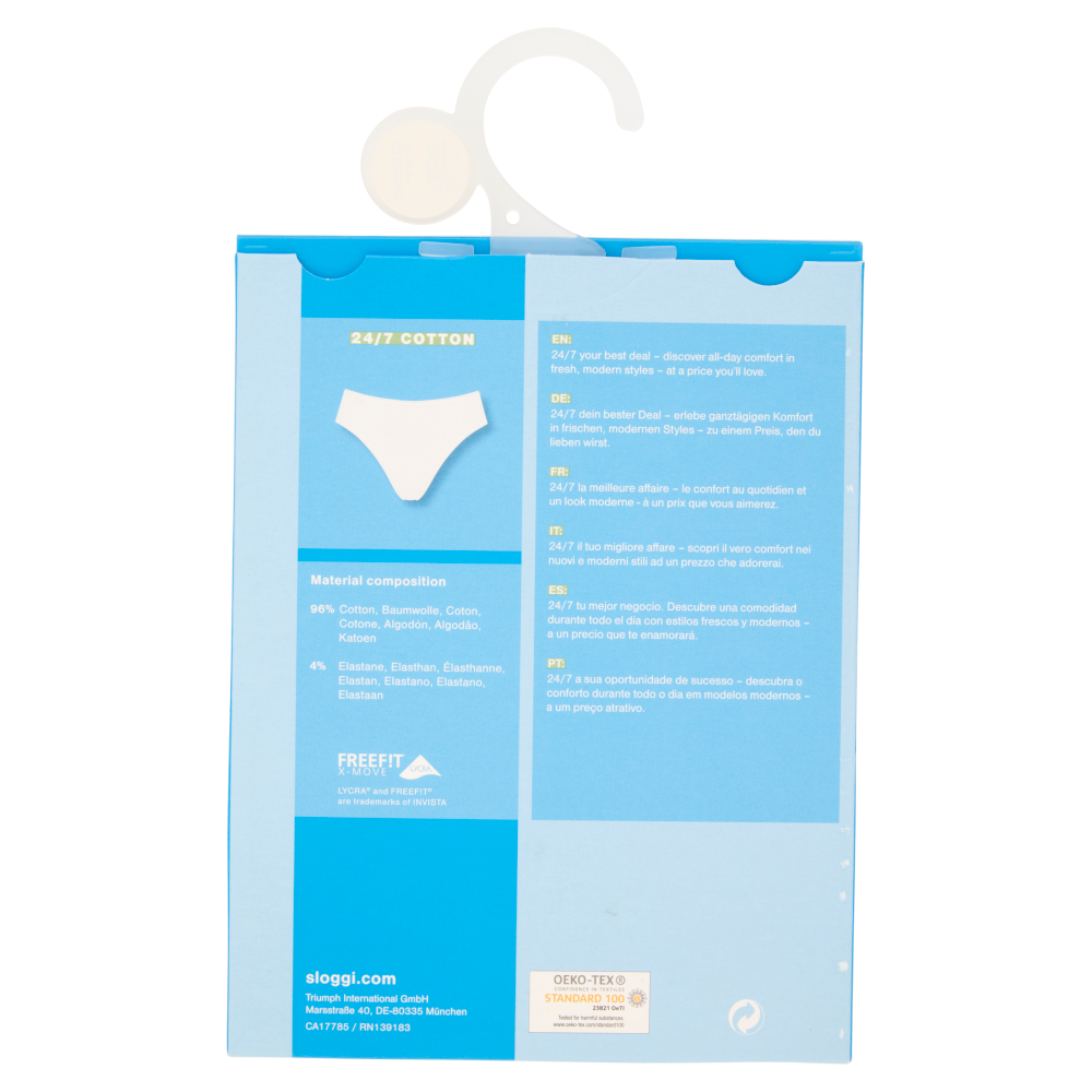 sloggi 24/7 Cotton Tai tg. 5 White 1 pz