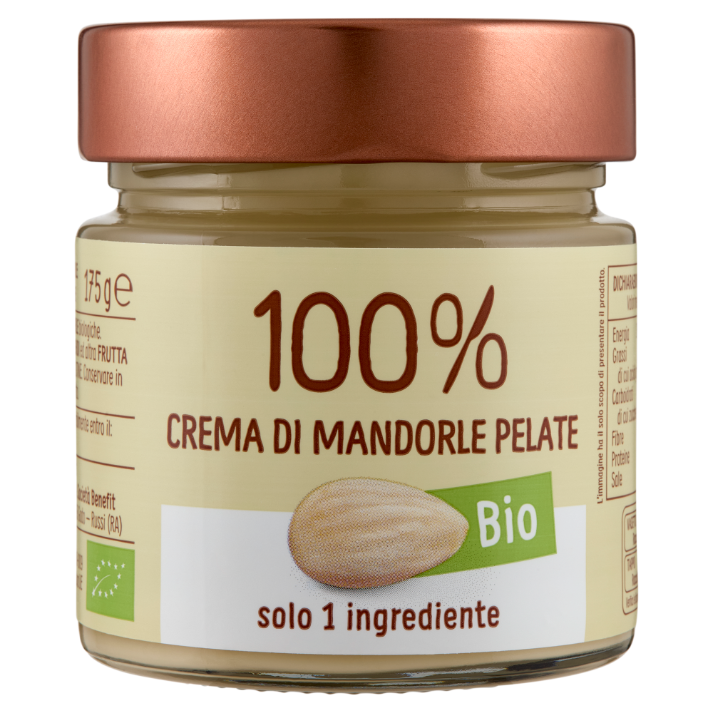 Euro Company 100% Crema di Mandorle Pelate Bio 175 g