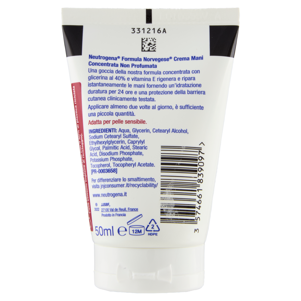 Neutrogena Formula Norvegese Crema Mani Concentrata Non Profumata 50 ml