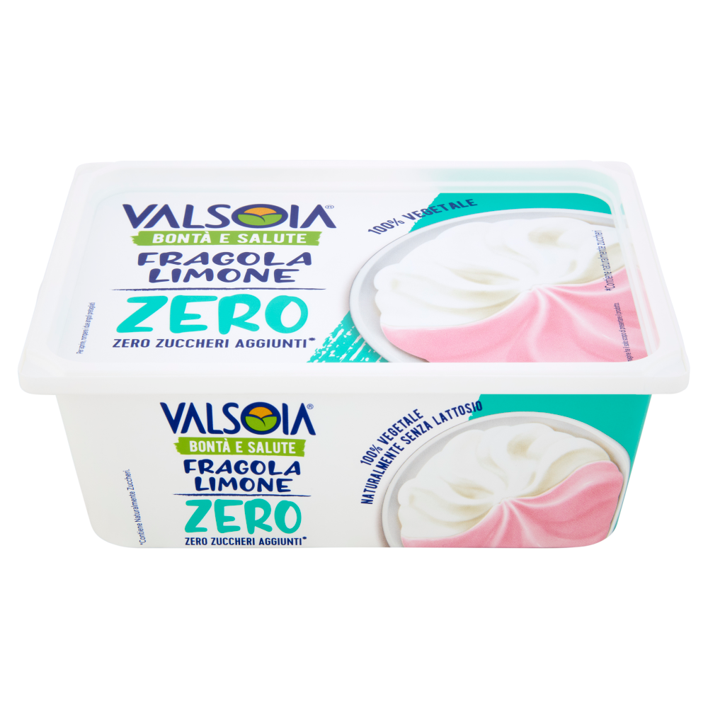 Valsoia Bont&agrave; e Salute Fragola Limone Zero Zuccheri Aggiunti* 400 g