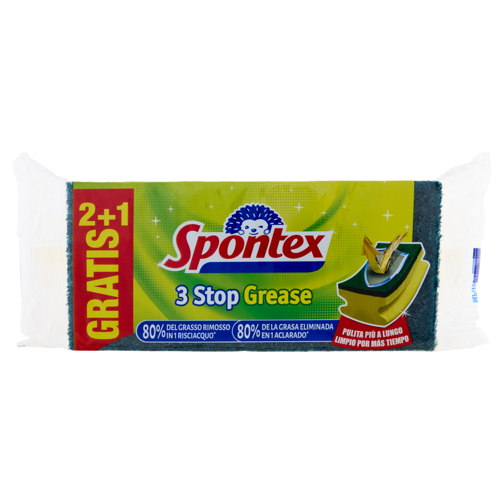 Spontex Stop Grease 2 + 1 Gratis