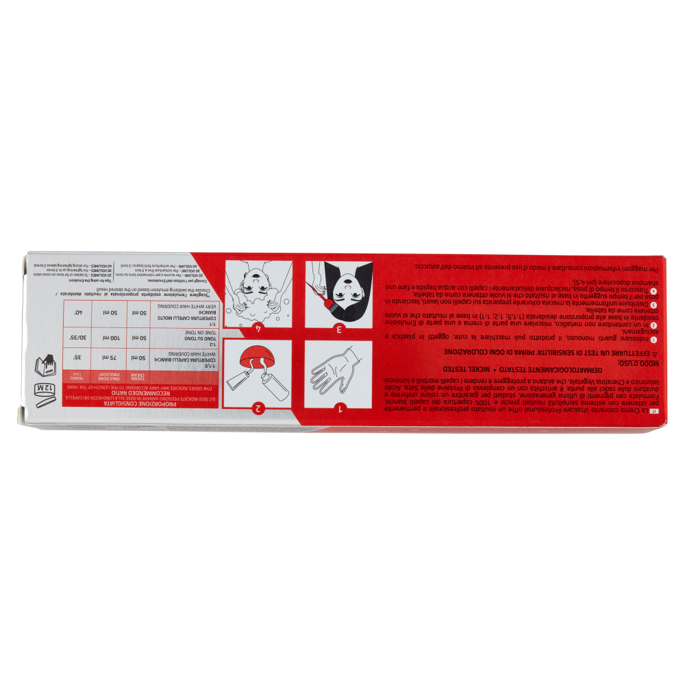 Vitalcare Professional Crema Colorante Capelli Permanente 4/00 Castano 100 ml