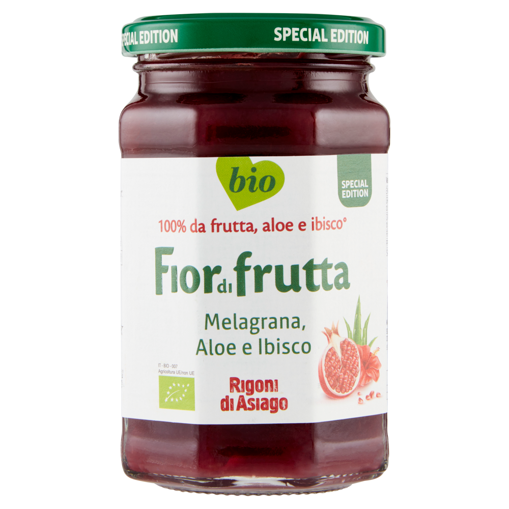 Rigoni di Asiago Fiordifrutta Melagrana, Aloe e Ibisco bio 330 g