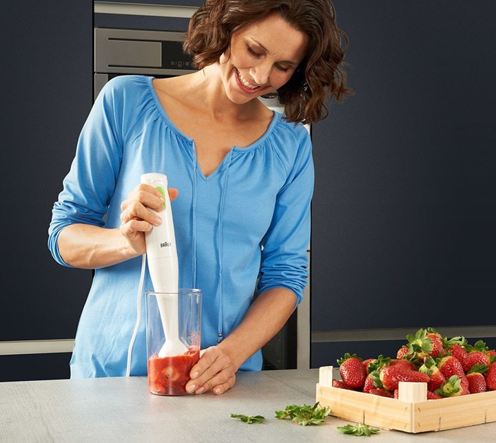 Braun Multiquick 1 MQ 100 Frullatore ad immersione 450 W Verde, Bianco