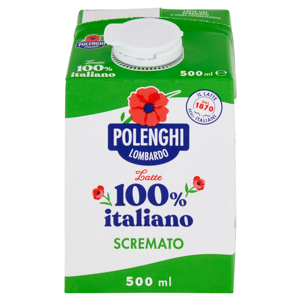 Polenghi Lombardo Latte 100% italiano Scremato 500 ml